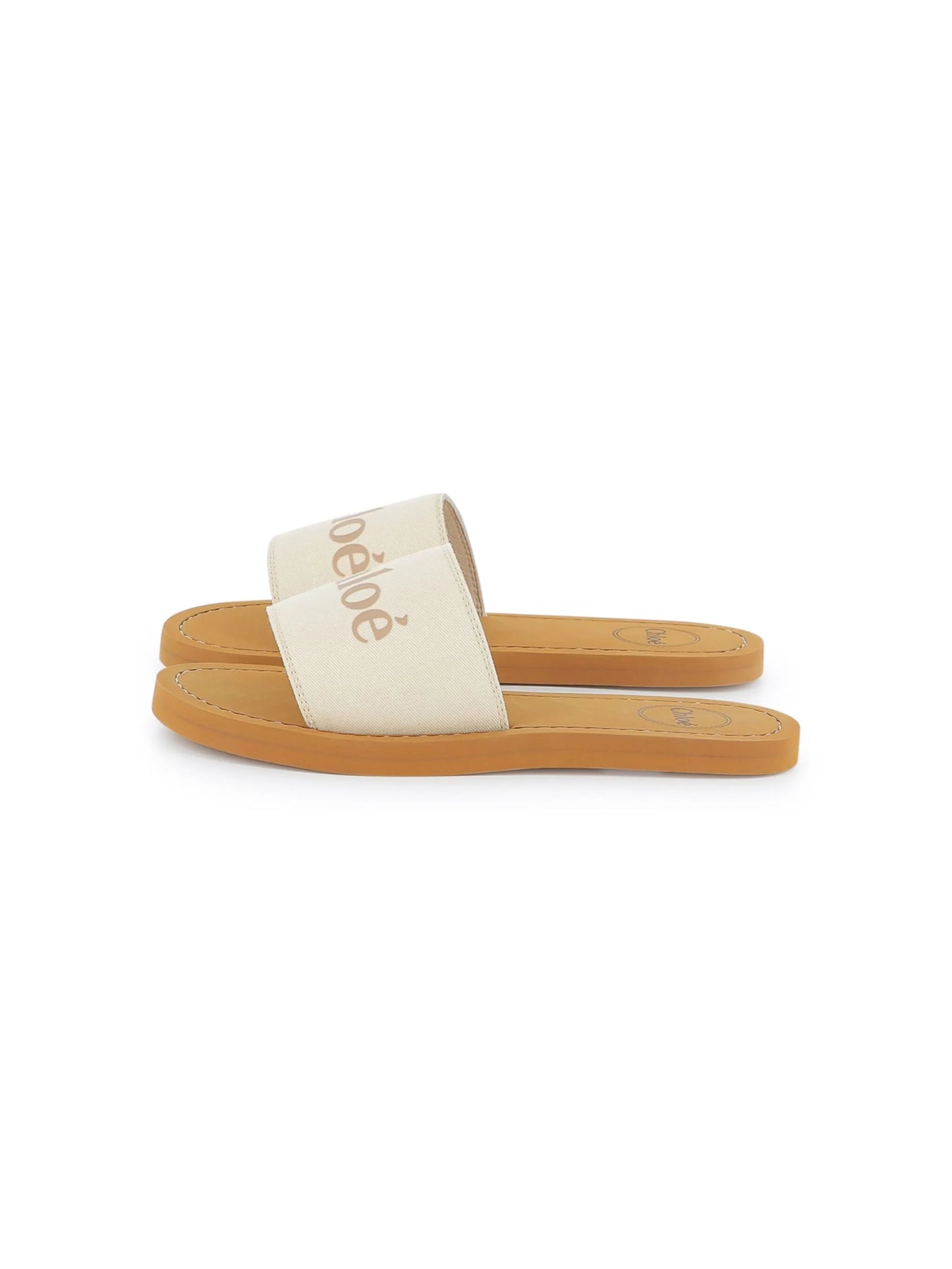 Chloe logo-print flip flops