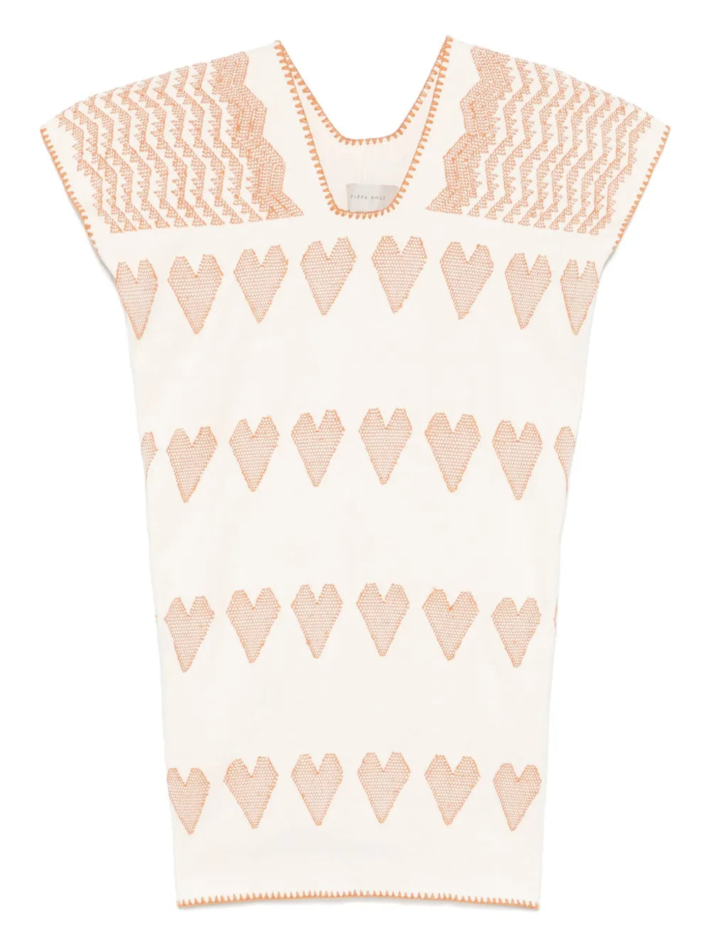 Pippa Holt Playful Heart Pattern Mini Dress Lightweight Comfortable Daywear
