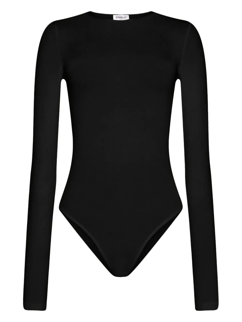 Wolford Berlin Long Sleeve Crew Neck Bodysuit Black