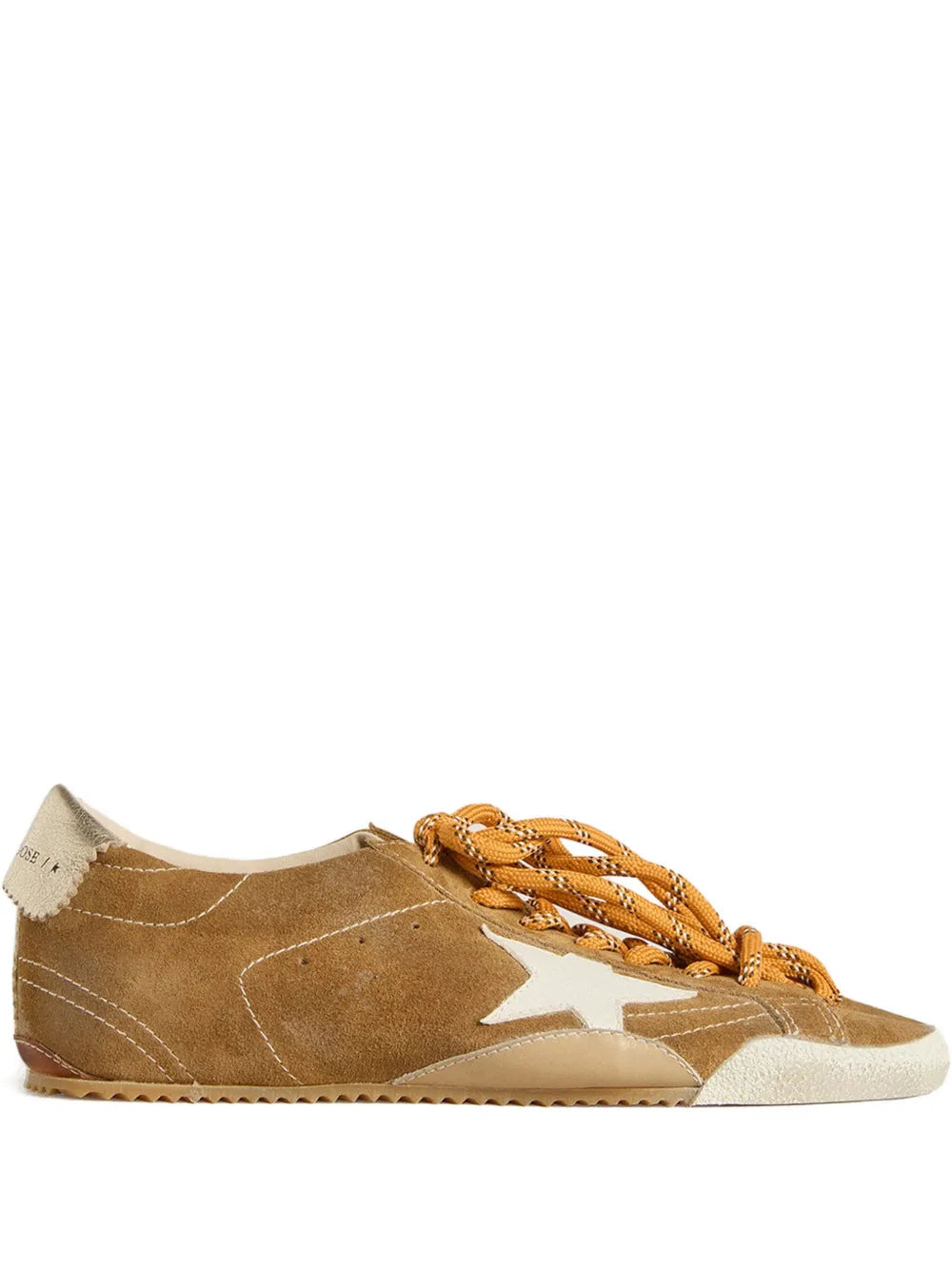 Golden Goose Women’s True Star Brown Leather Low Top Sneakers With Star Detail