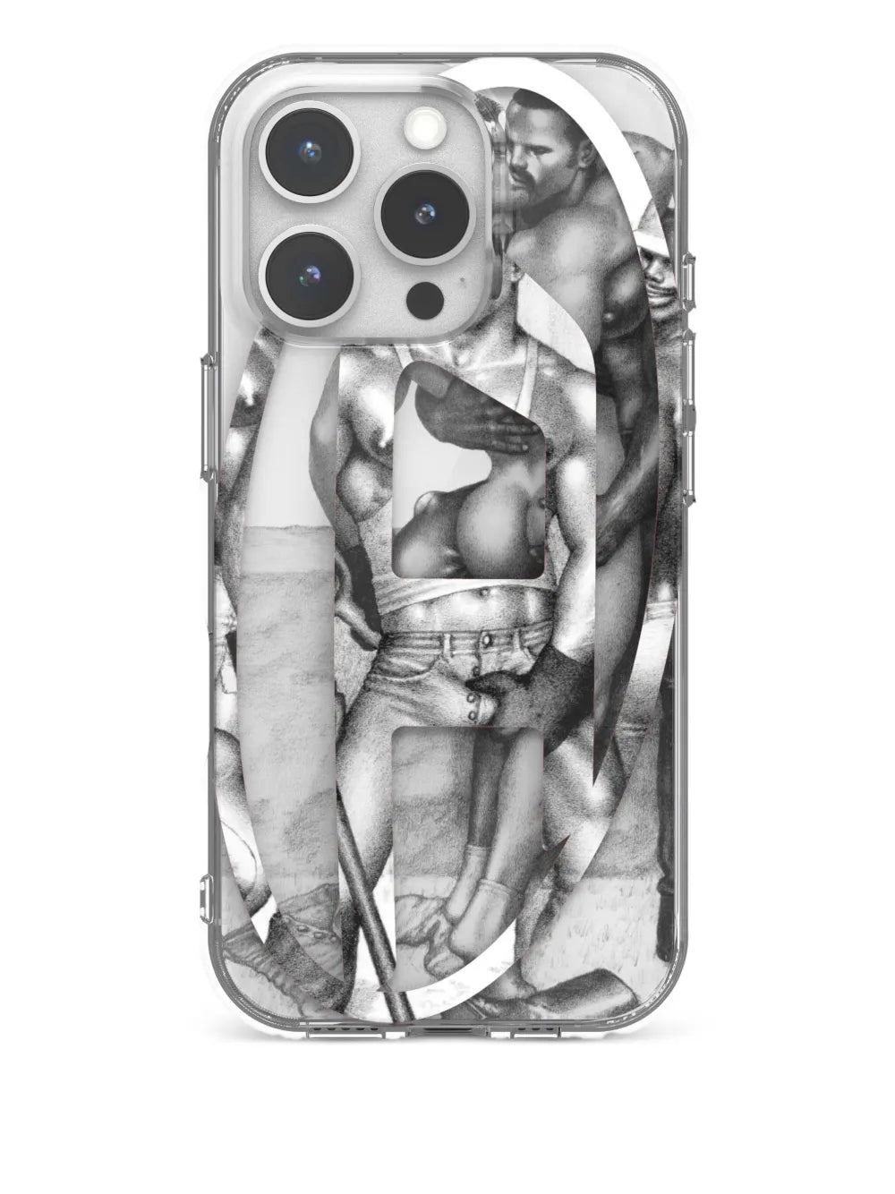 Diesel x Tom of Finland Foundation Grey iPhone Case Durable TPU Polycarbonate Stylish Design