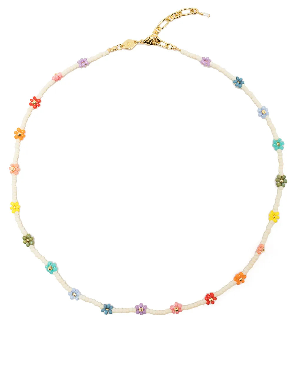 Anni Lu Multicolor Flower Power Iconic Acrylic Necklace Trendy Women's Jewelry