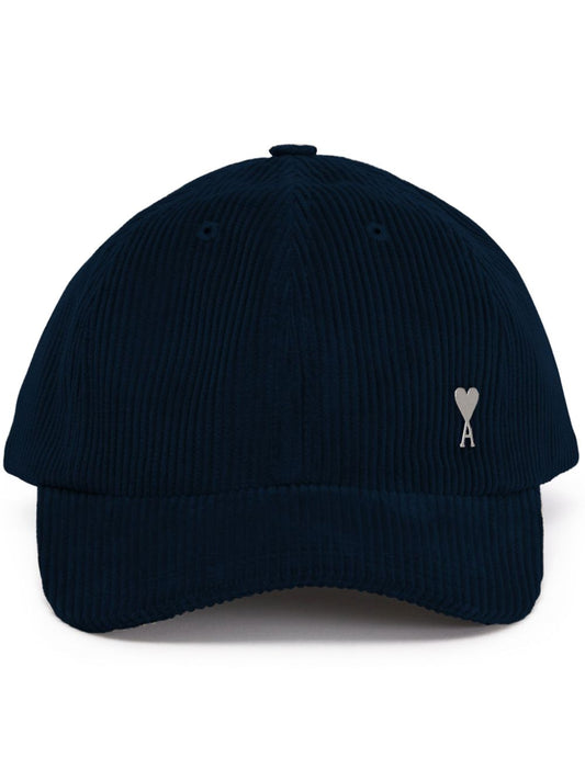 AMI Paris Ami de Coeur Baseballkappe aus Cord