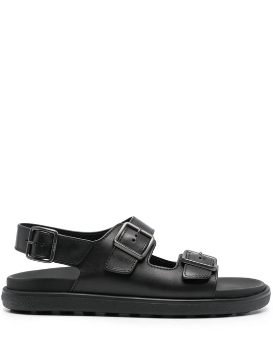 Toved-logo leather sandals