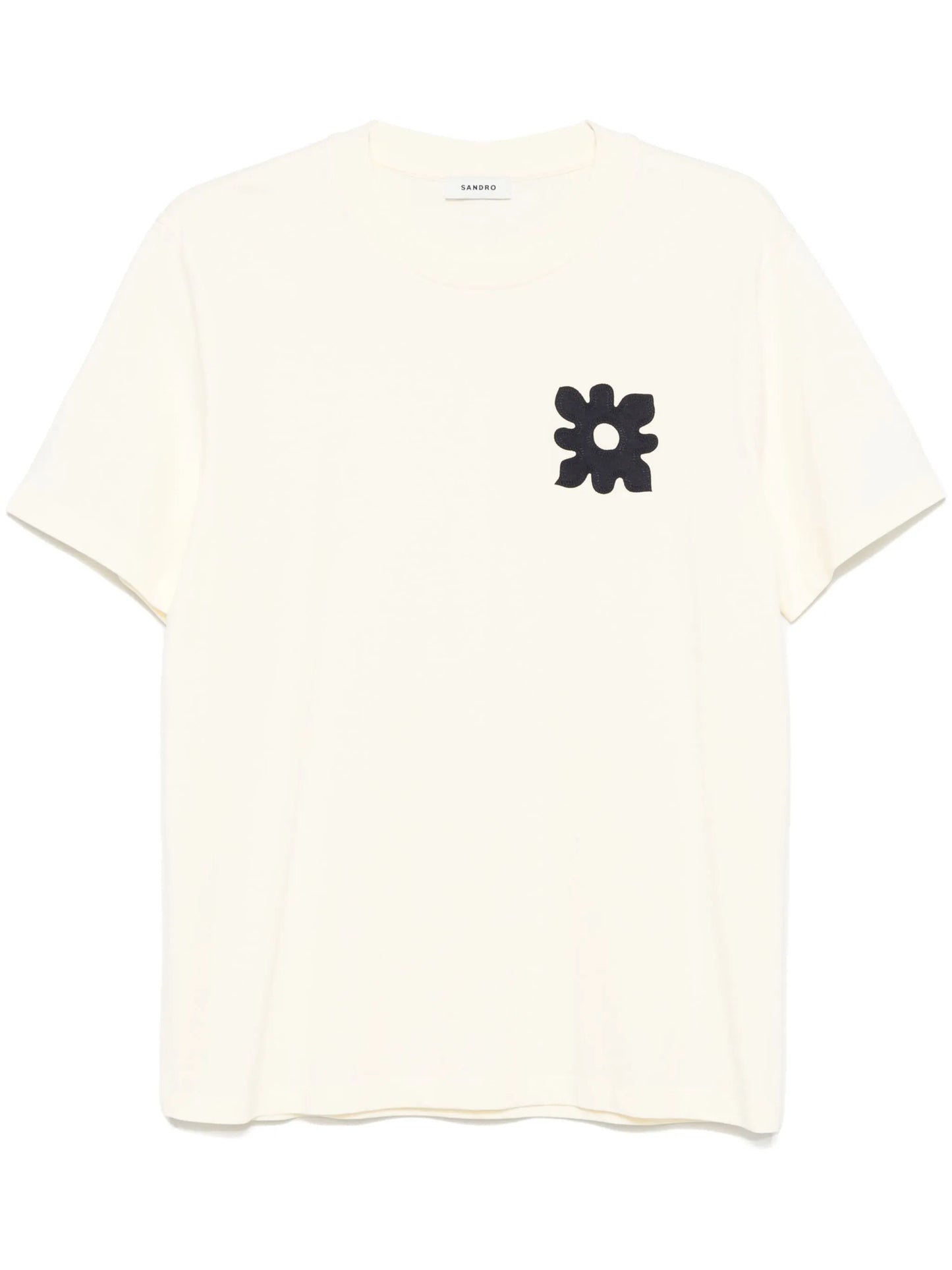 SANDRO  flower-detail T-shirt