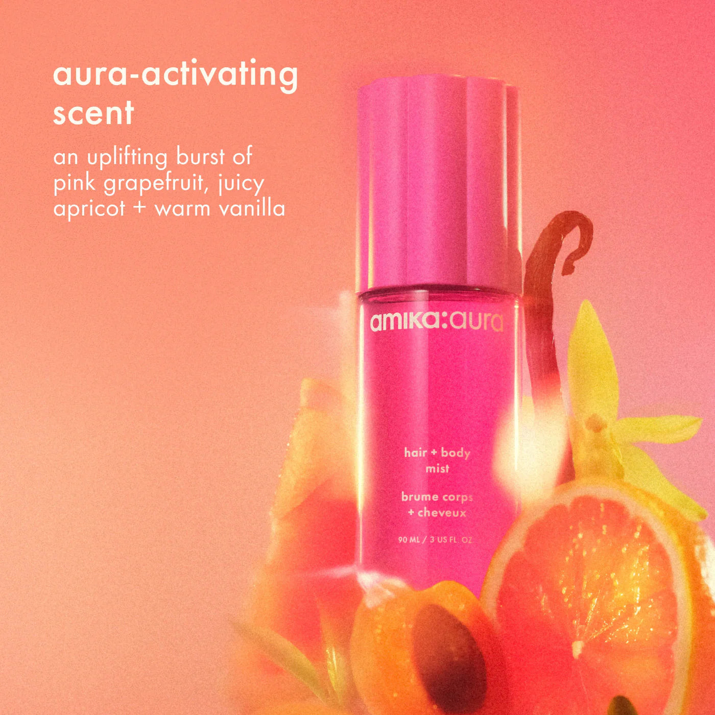Hair & Body Mist with Vanilla and Pink Grapefruit
