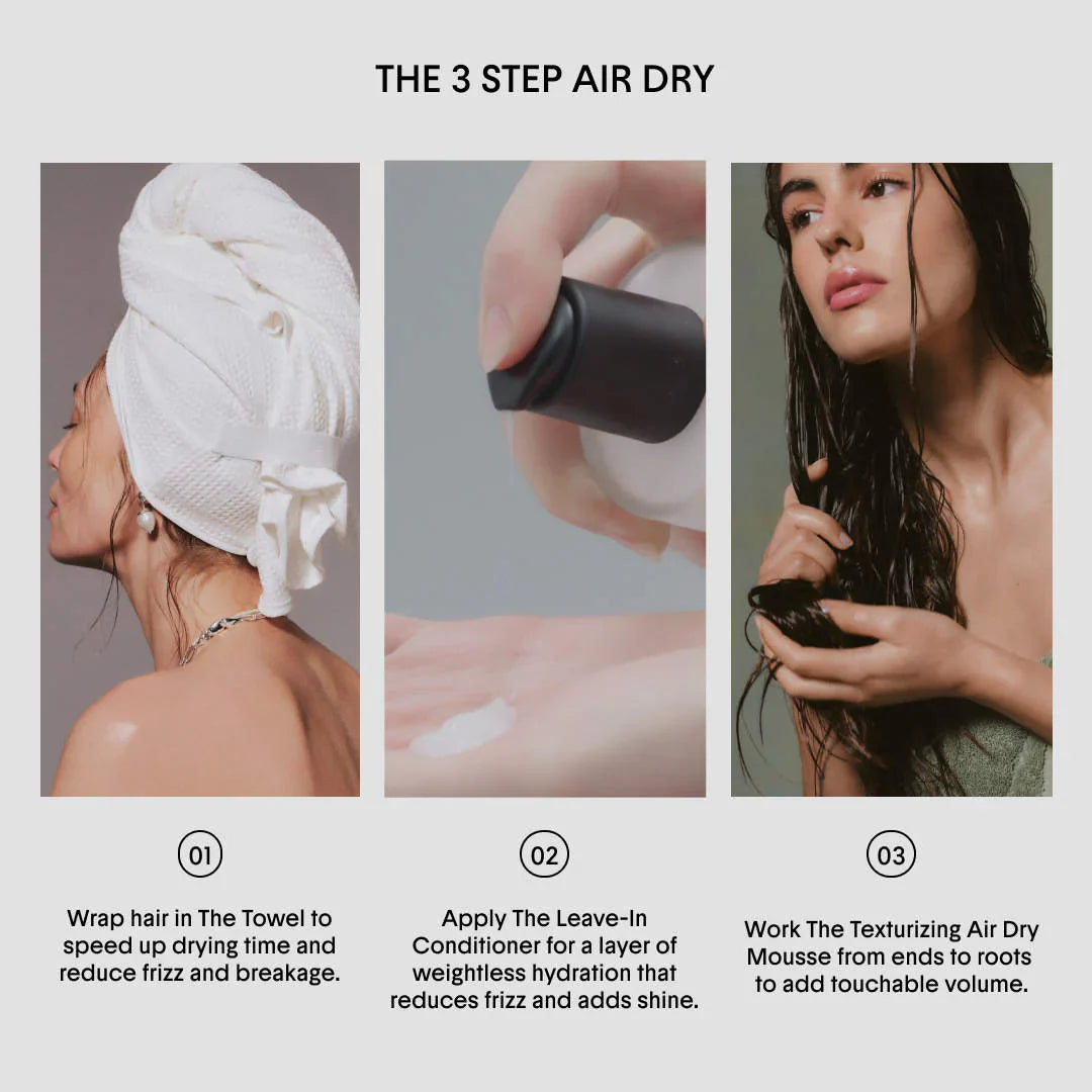 Crown Affair  The Mini Air Dry Mousse Ritual Hair Set for Volume and Texture