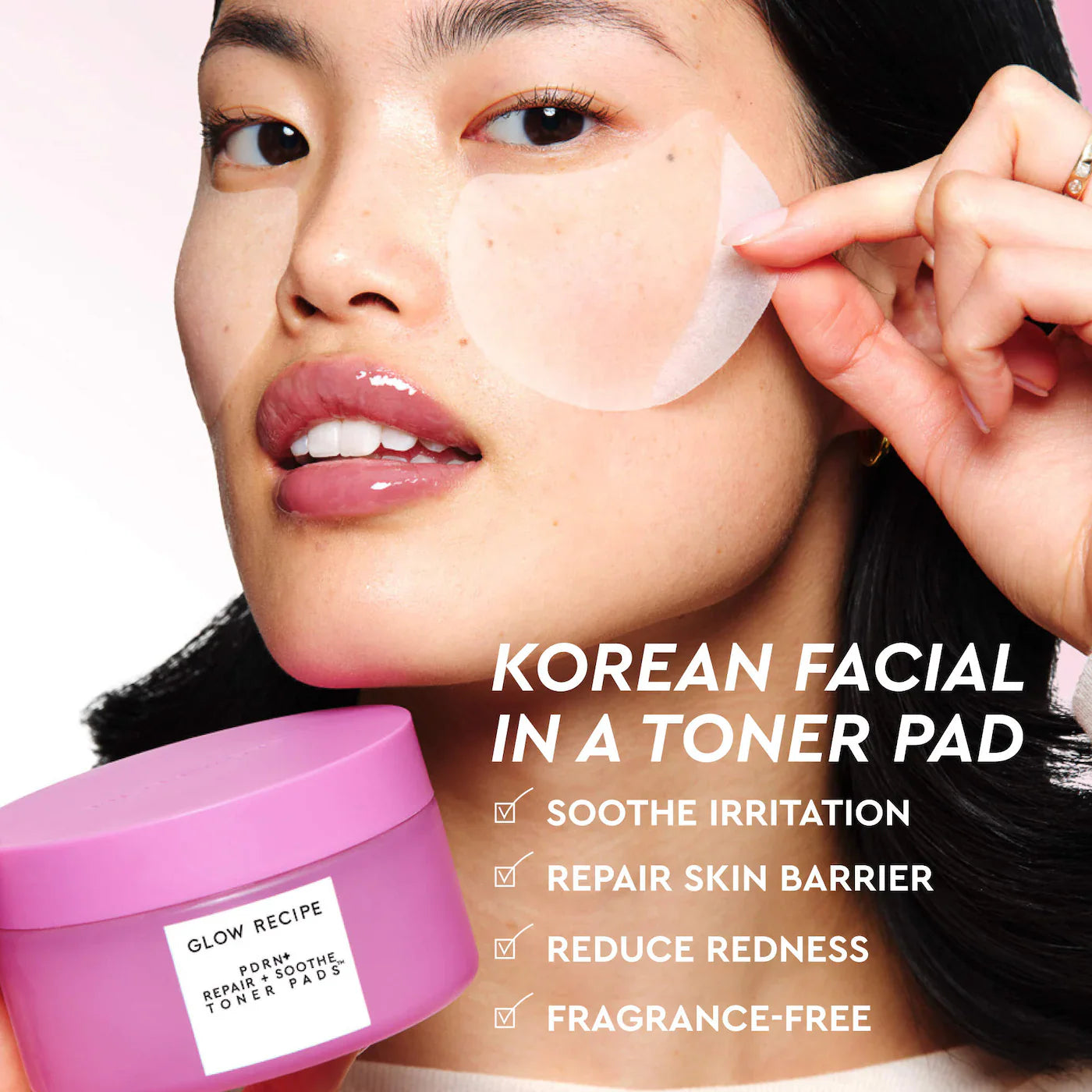 PDRN Repair + Soothe Korean Prickly Pear Toner Pads for Skin Barrier Repair